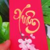 Bao lì xì tết thư pháp wavi